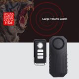 Wireless Remote Control Alarm Bicycle Car Vibration Alarm Safety Lock