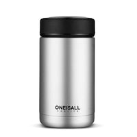 ONEISALL 400ml Portable Stainless Steel Vacuum Flask Mini Thermos Cup Leak-proof Water Bottle