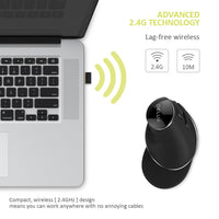 Delux M618 Plus Ergonomic Vertical Wireless Mouse