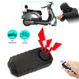 Wireless Remote Control Alarm Bicycle Car Vibration Alarm Safety Lock