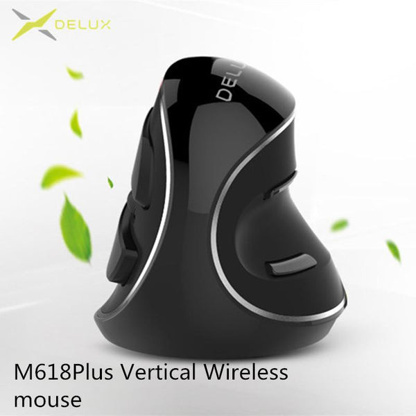 Delux M618 Plus Ergonomic Vertical Wireless Mouse